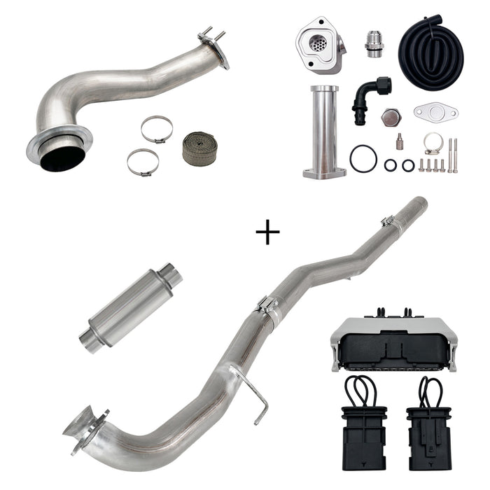 Seguler 2017-2023 6.6L Duramax L5P DPF/CCV/EGR Delete & Downpipe w/Can Bus kit