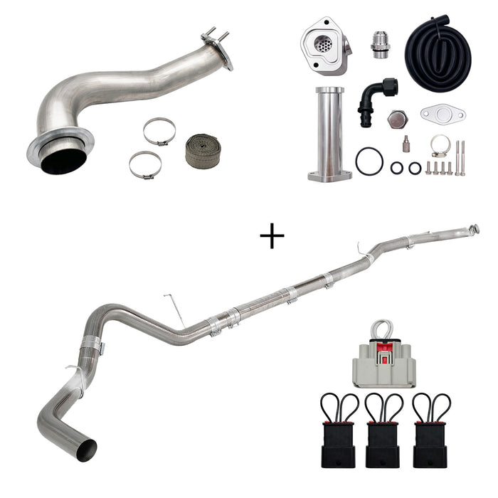 Seguler 2017-2023 6.6L Duramax L5P DPF/CCV/EGR Delete & Downpipe w/Can Bus kit