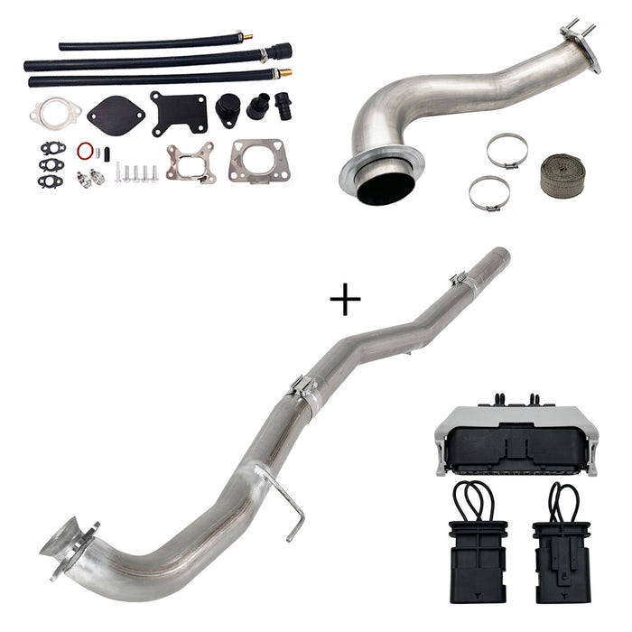 Seguler 2017-2023 6.6L Duramax L5P DPF/CCV/EGR Delete & Downpipe w/Can Bus kit