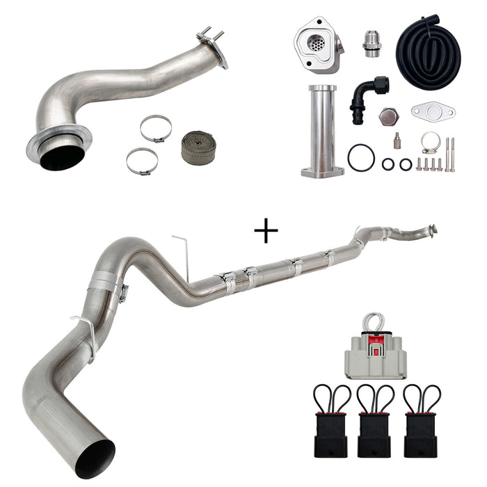 Seguler 2017-2023 6.6L Duramax L5P DPF/CCV/EGR Delete & Downpipe w/Can Bus kit