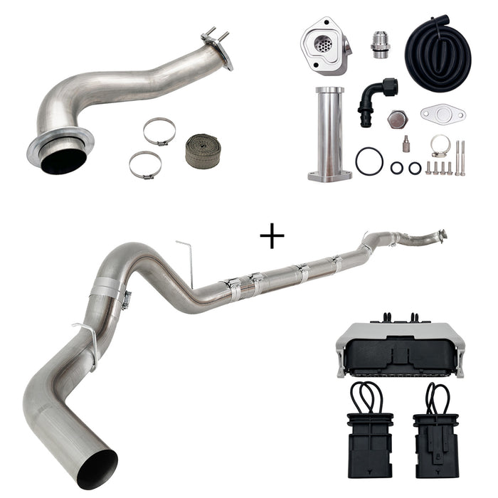 Seguler 2017-2023 6.6L Duramax L5P DPF/CCV/EGR Delete & Downpipe w/Can Bus kit