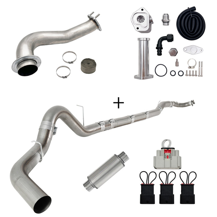 Seguler 2017-2023 6.6L Duramax L5P DPF/CCV/EGR Delete & Downpipe w/Can Bus kit