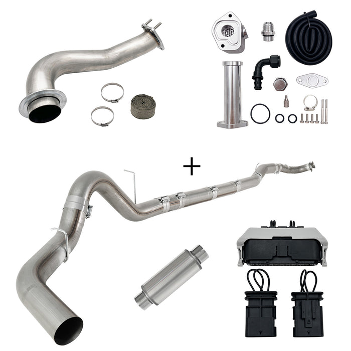 Seguler 2017-2023 6.6L Duramax L5P DPF/CCV/EGR Delete & Downpipe w/Can Bus kit