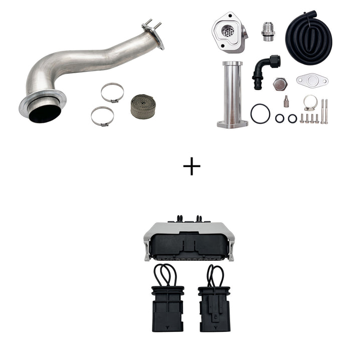 Seguler 2017-2023 6.6L Duramax L5P DPF/CCV/EGR Delete & Downpipe w/Can Bus kit