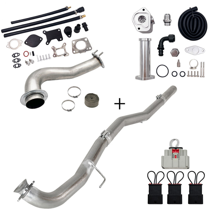 Seguler 2017-2023 6.6L Duramax L5P DPF/CCV/EGR Delete & Downpipe w/Can Bus kit