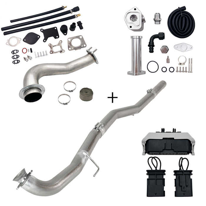 Seguler 2017-2023 6.6L Duramax L5P DPF/CCV/EGR Delete & Downpipe w/Can Bus kit