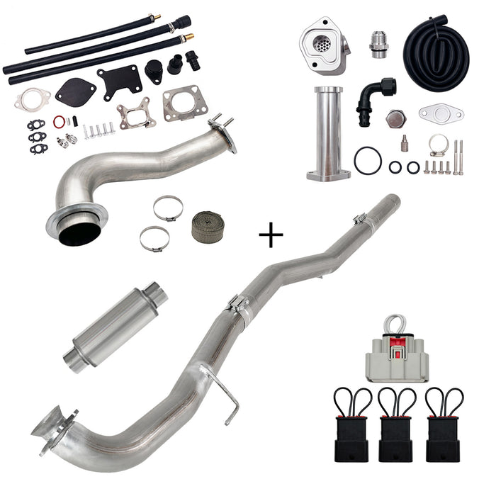 Seguler 2017-2023 6.6L Duramax L5P DPF/CCV/EGR Delete & Downpipe w/Can Bus kit