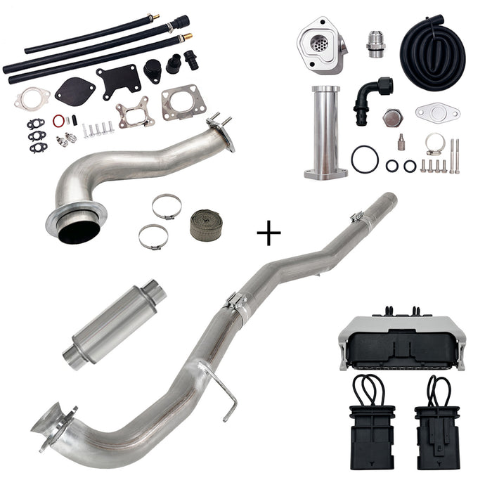 Seguler 2017-2023 6.6L Duramax L5P DPF/CCV/EGR Delete & Downpipe w/Can Bus kit