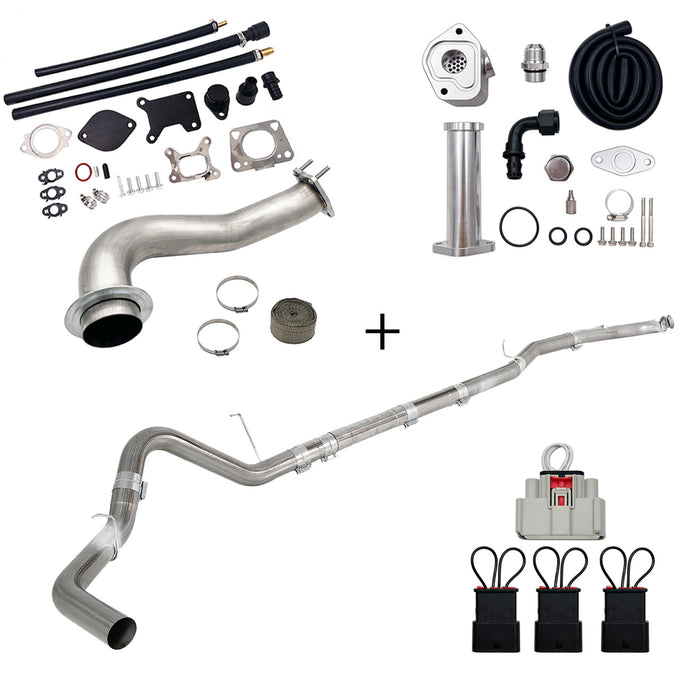 Seguler 2017-2023 6.6L Duramax L5P DPF/CCV/EGR Delete & Downpipe w/Can Bus kit