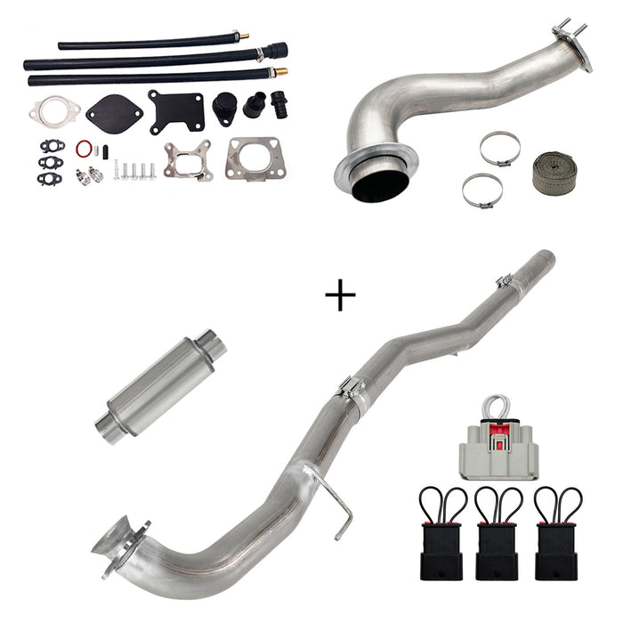 Seguler 2017-2023 6.6L Duramax L5P DPF/CCV/EGR Delete & Downpipe w/Can Bus kit
