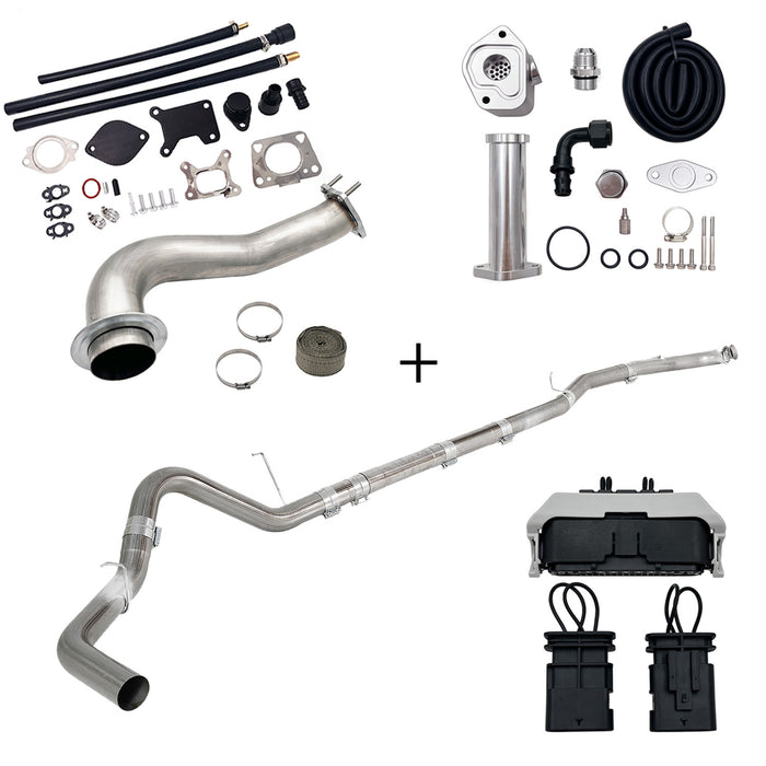 Seguler 2017-2023 6.6L Duramax L5P DPF/CCV/EGR Delete & Downpipe w/Can Bus kit