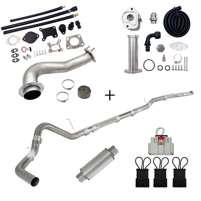 Seguler 2017-2023 6.6L Duramax L5P DPF/CCV/EGR Delete & Downpipe w/Can Bus kit