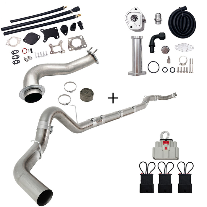 Seguler 2017-2023 6.6L Duramax L5P DPF/CCV/EGR Delete & Downpipe w/Can Bus kit