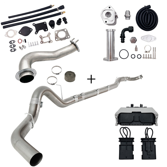 Seguler 2017-2023 6.6L Duramax L5P DPF/CCV/EGR Delete & Downpipe w/Can Bus kit