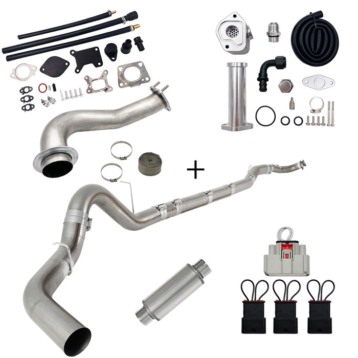 Seguler 2017-2023 6.6L Duramax L5P DPF/CCV/EGR Delete & Downpipe w/Can Bus kit