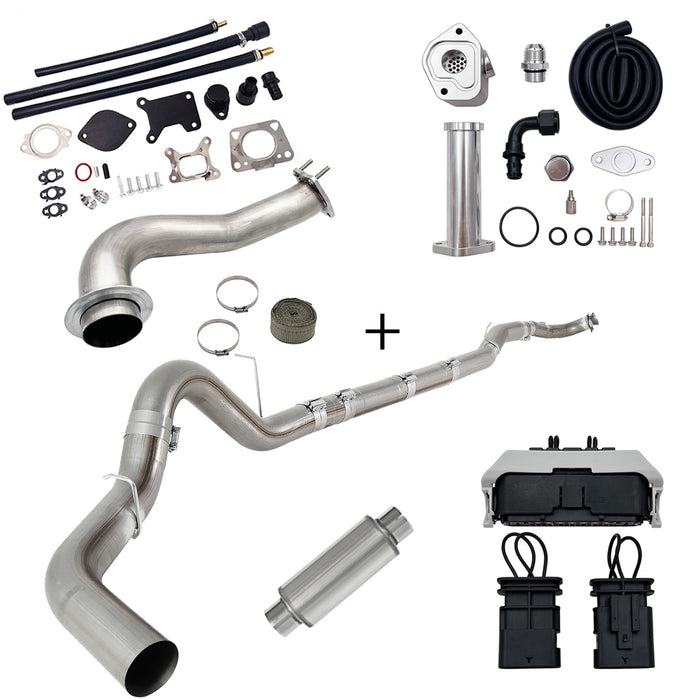 Seguler 2017-2023 6.6L Duramax L5P DPF/CCV/EGR Delete & Downpipe w/Can Bus kit