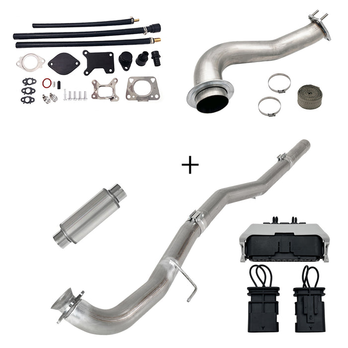 Seguler 2017-2023 6.6L Duramax L5P DPF/CCV/EGR Delete & Downpipe w/Can Bus kit