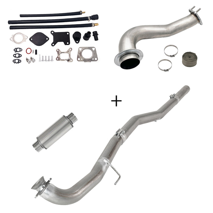 Seguler 2017-2023 6.6L Duramax L5P DPF/CCV/EGR Delete & Downpipe w/Can Bus kit