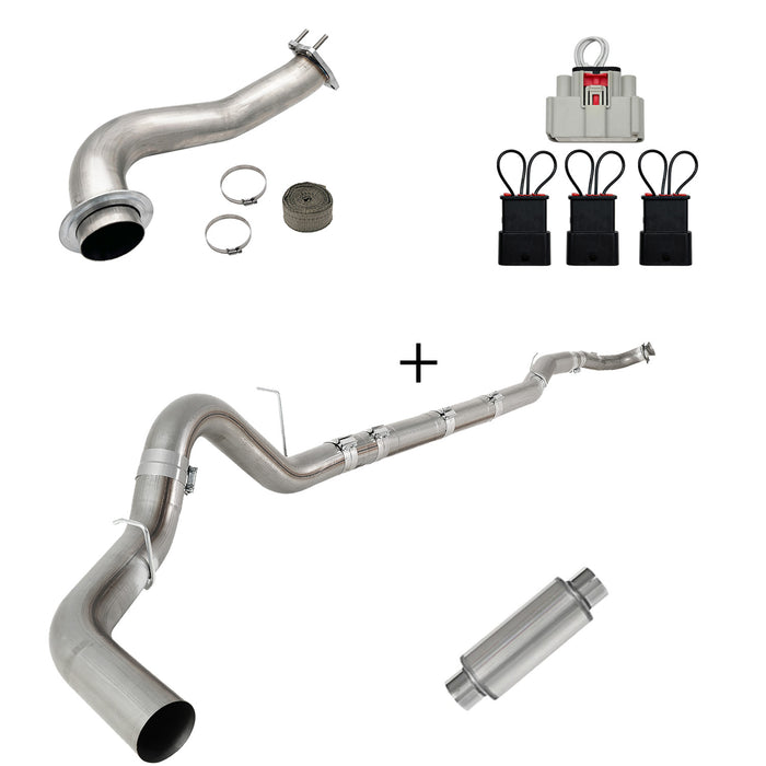 Seguler 2017-2023 6.6L Duramax L5P DPF/CCV/EGR Delete & Downpipe w/Can Bus kit