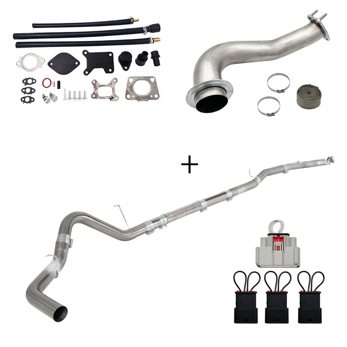 Seguler 2017-2023 6.6L Duramax L5P DPF/CCV/EGR Delete & Downpipe w/Can Bus kit