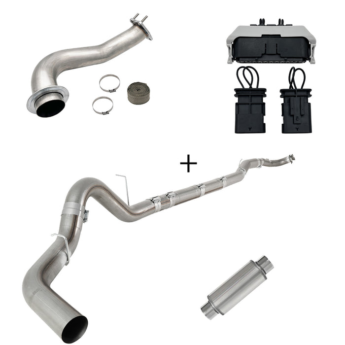 Seguler 2017-2023 6.6L Duramax L5P DPF/CCV/EGR Delete & Downpipe w/Can Bus kit
