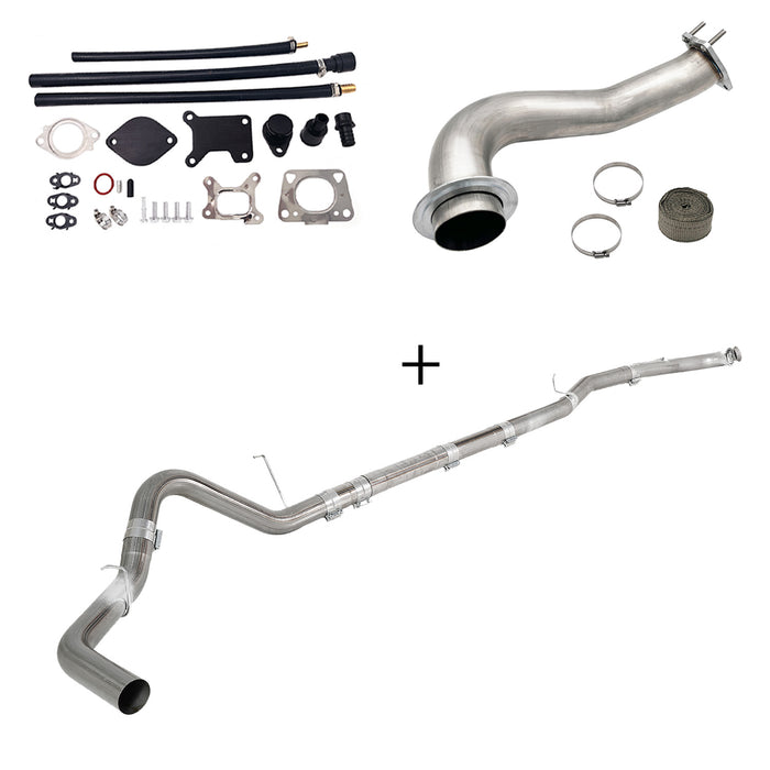 Seguler 2017-2023 6.6L Duramax L5P DPF/CCV/EGR Delete & Downpipe w/Can Bus kit