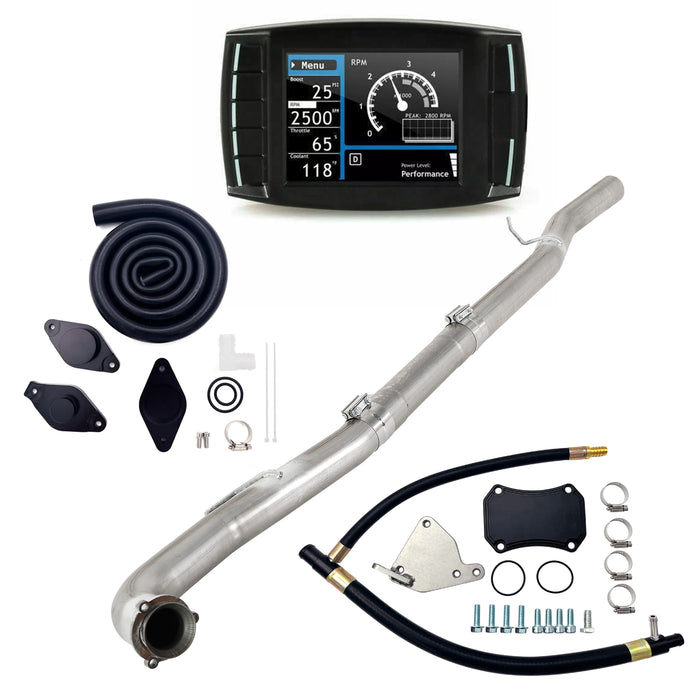 4" DPF/DEF/EGR/CCV Delete All-in-One Kit for 2015.5-2016 Chevy/GMC