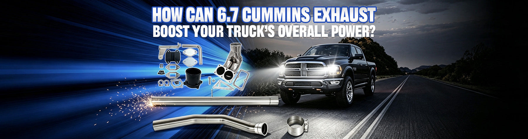 6.7 Cummins Exhaust: Boost Power (2007.5-2018 Kit)