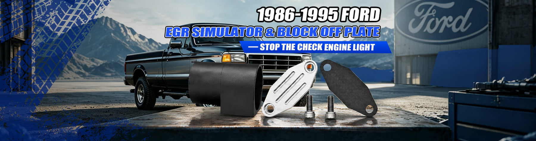 1986-1995 Ford EGR Simulator & Block Off Plate — Stop the Check Engine Light