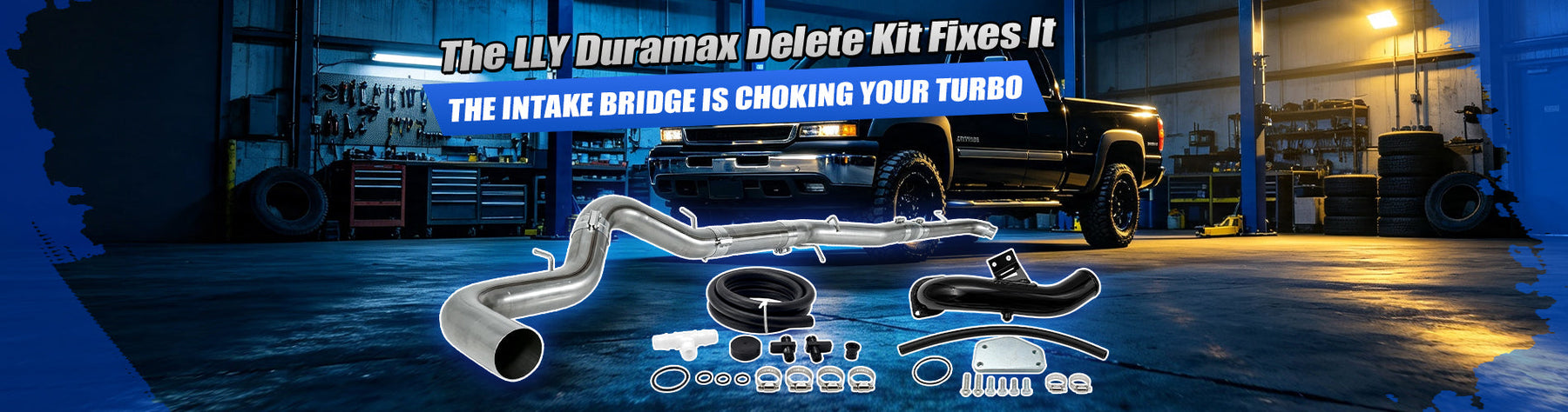 The LLY Duramax Delete Kit Fixes It — The Intake Bridge Is Choking Your Turbo