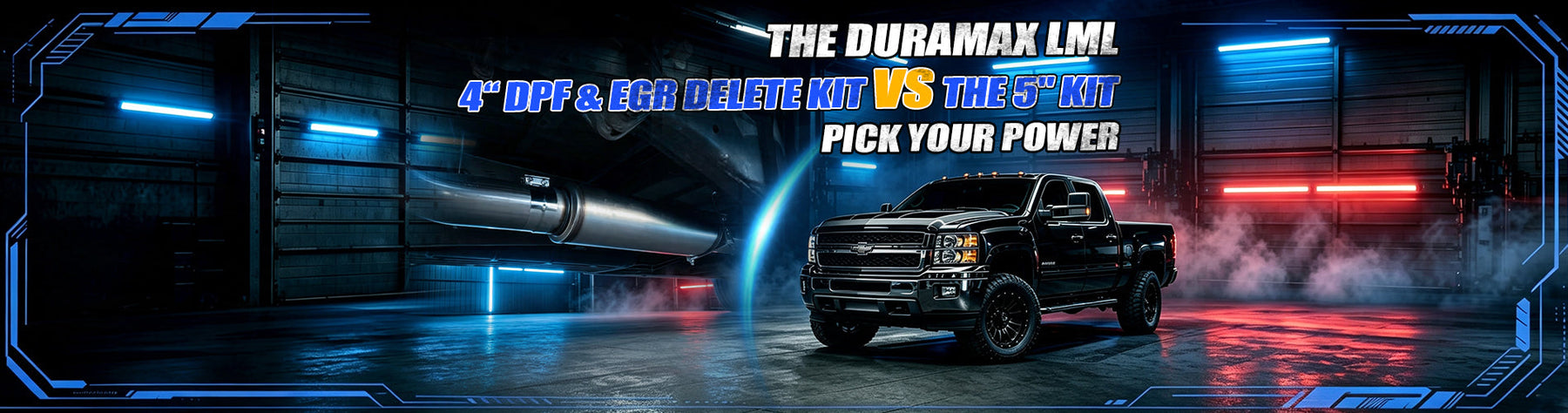 The Duramax LML 4“ DPF & EGR Delete Kit vs the 5" Kit: Pick Your Power