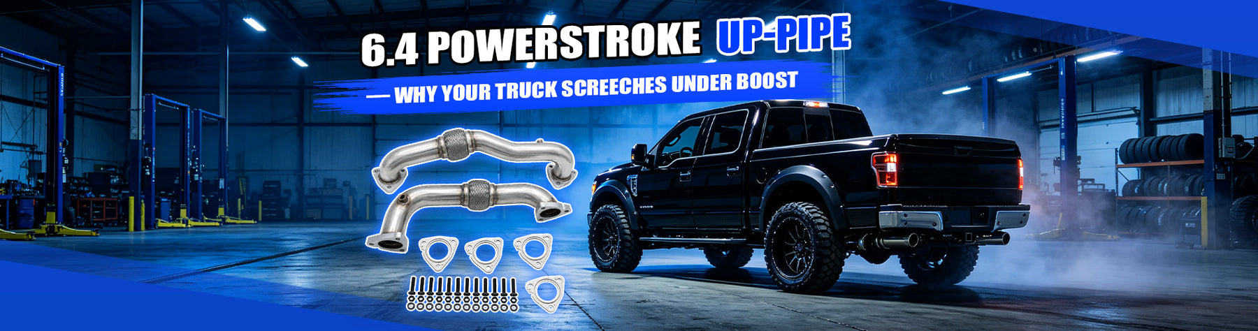 6.4L Powerstroke Up-Pipe — Why Your Truck Screeches Under Boost