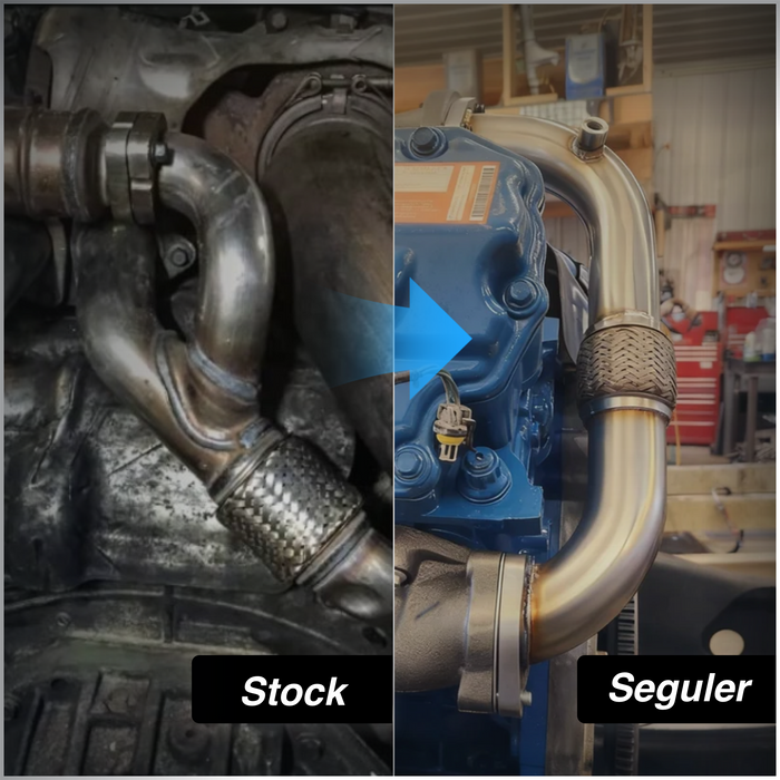 For 2008-2010 6.4L Ford Powerstork Diesel EGR Delete Bypass Up Pipes