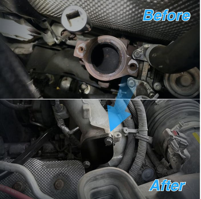 Seguler 4" DP-Back DPF delete Pipe & EGR/CCVDelete Kit for 2011-2015 LML 6.6L Duramax