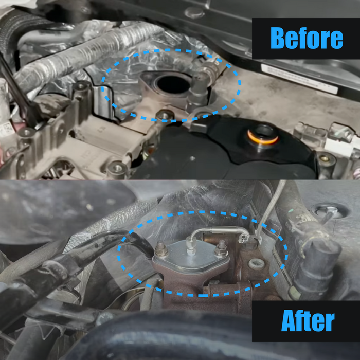After the EGR is installed, compared with the original factory version
