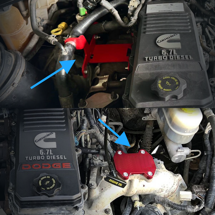 Seguler 2009-2024 6.7L Ram Cummins 2500 3500 EGR Valve Cooler Delete Kit