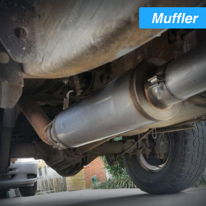 Seguler 4 Inch Muffler Delete Pipe 20 Inch Length for Diesel Exhaust Stainless Steel