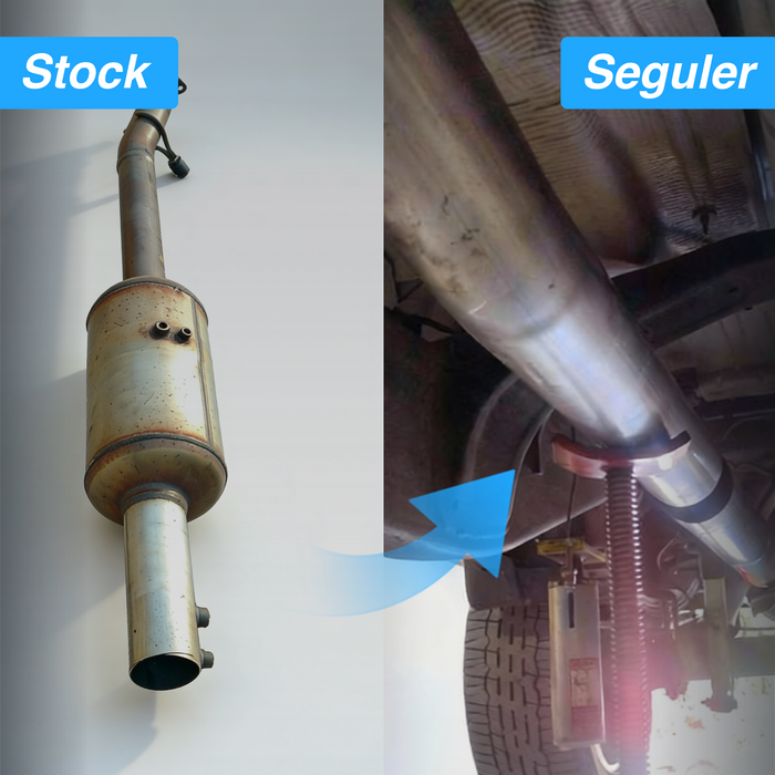 Seguler 4" DPF & CAT Delete Race Pipe for 2017-2023 6.6L Chevy GMC Duramax L5P