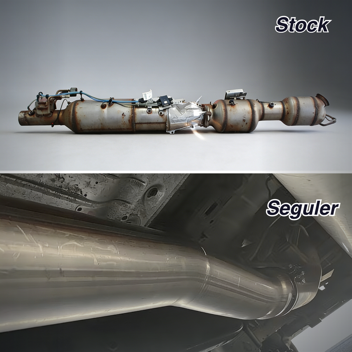 Seguler 4"/5" DPF Delete Dp-Back pipe for 2019-2024 6.7L Ram Cummins (With Muffler)