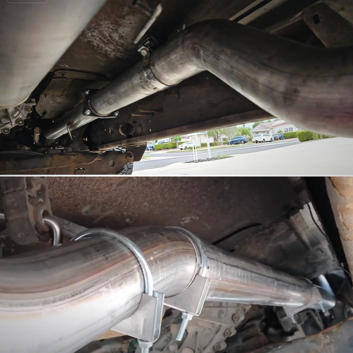 Seguler 4" Downpipe Back DPF Delete Pipe for 2001-2007 6.6L GM Duramax LB7 LLY LBZ