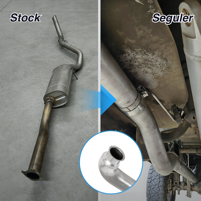 Seguler 5" Downpipe Back DPF Delete Pipe for 2001-2007 6.6L GM Duramax LB7 LLY LBZ