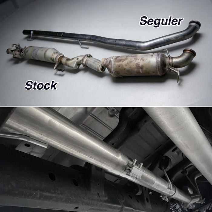 Seguler 3" Ecodiesel DPF Delete Pipe Exhaust for 2014-2018 3.0L Dodge Ram 1500