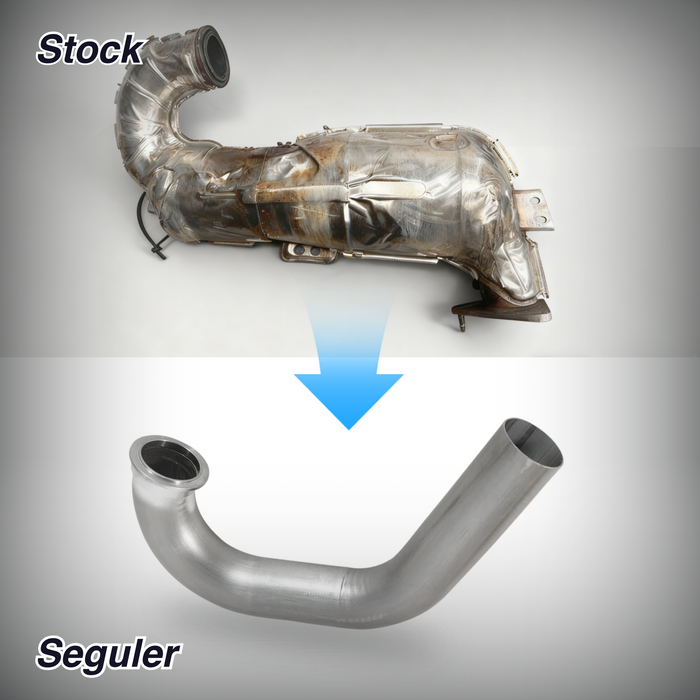 Seguler 3" Turbo Back DPF Delete Pipe for 2020-2022 3.0L 1500 LM2 GM Chevy Duramax