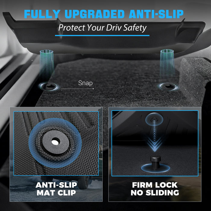 Seguler All-Weather TPE Floor Mats for 2015-2025 Ford F150 Regular Cab Bucket Seat