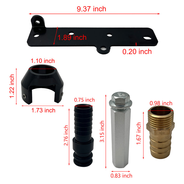 Seguler 5" Turbo Back DPF Delete Pipe & EGR Cooler Delete Kit for 2013-2018 6.7L Ram Cummins