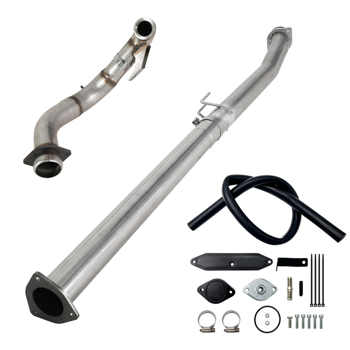 Seguler EGR & 4"/5" DPF Delete Pipe Kit for 2003-2023 6.0L 6.4L 6.7L Ford Powerstroke