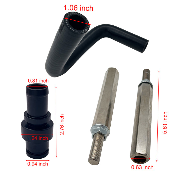 Seguler 4" DPF Delete Pipe & EGR Delete Kit for 2010-2012 6.7L Dodge Ram Cummins