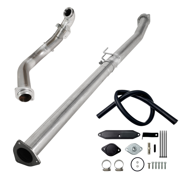 Seguler EGR & 4"/5" DPF Delete Pipe Kit for 2003-2023 6.0L 6.4L 6.7L Ford Powerstroke