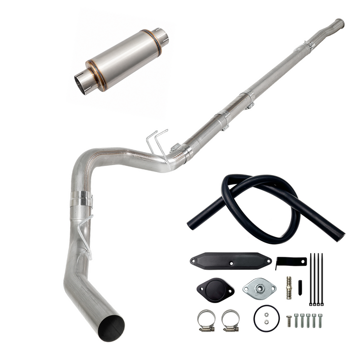 Seguler EGR & 4"/5" DPF Delete Pipe Kit for 2003-2023 6.0L 6.4L 6.7L Ford Powerstroke