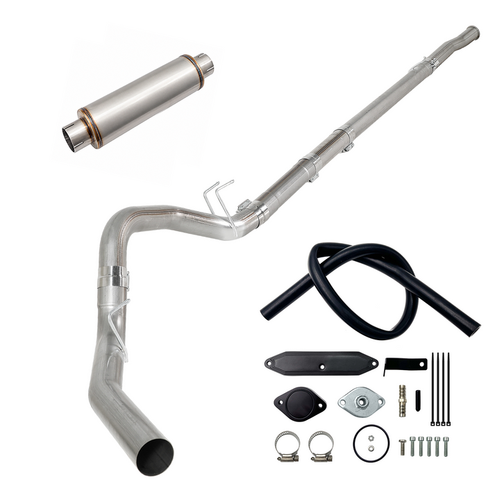 Seguler EGR & 4"/5" DPF Delete Pipe Kit for 2003-2023 6.0L 6.4L 6.7L Ford Powerstroke